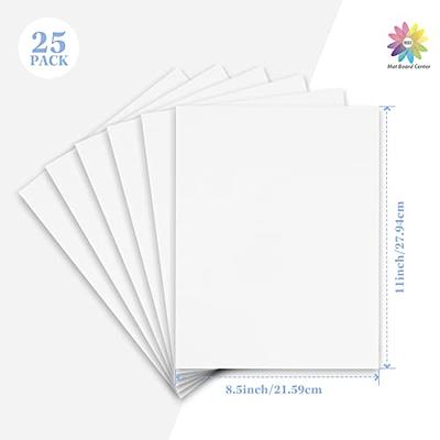 White Cardstock 8 1/2 x 11 - 25 Pack