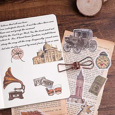 240 Piece Vintage Diary Scrapbooking Supplies Pack DIY Vintage Scrapbooking  Sticker Paper Kit for Collage Photo