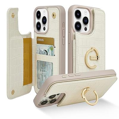 TUCCH iPhone 15 Pro Max Wallet Case, iPhone 15 Pro Max PU Leather Case,  Card Slots, RFID Blocking, Book Folio Flip Kickstand Cover with Magnetic  Clasp