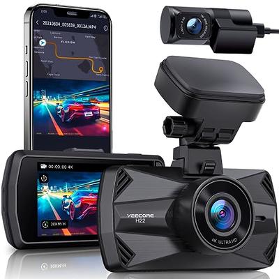  Fiodio 4K Dual Dash Cam Built-in GPS, Night Vision