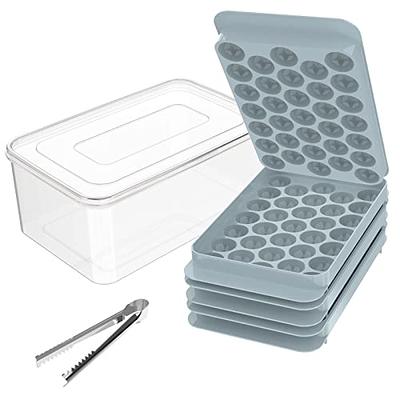 Pressing Ice Lattice Mold, Ice Cube Tray with Lid and Bin, Ice Trays f