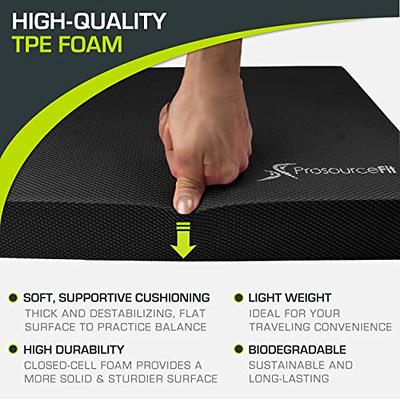 ProsourceFit Exercise Balance Pad – Non-Slip Cushioned Foam Mat