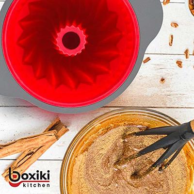 Silicone Baking Pans Set. 3 PCS Professional Silicone Non-Stick Baking Cake  Pans Set by Boxiki Kitchen. Includes Silicone Round Cake Pan, Square Cake