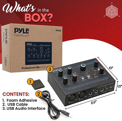 Pyle Pro 12-Channel Bluetooth Studio Mixer and DJ PMXU128BT B&H