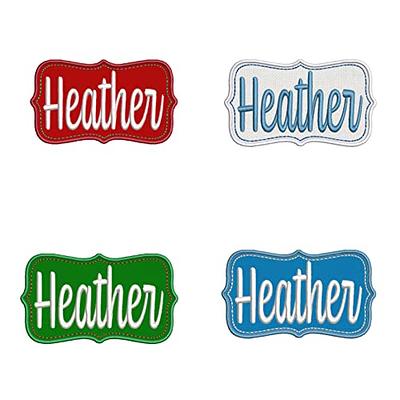 Customizable Embroidered Text Patch,Personalized with Your Name/Text, Many  Sizes and Colors Available,Hook and Loop/Sew on/Iron on(4X1'' 2PCS) - Yahoo  Shopping