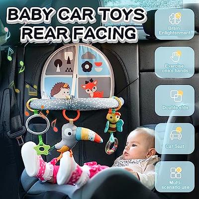 Car Seat Toys for Babies 0-6 Months, Rear facing Car Seat Arch toy with  Music