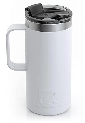 RTIC 20oz Coffee Travel Mug with Lid and Handle, Stainless Steel