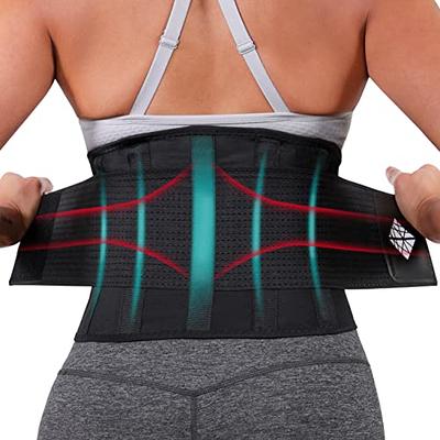 NeoHealth Lower Back Brace | Lumbar Support | Wrap for Recovery, Workout, Herniated Disc Pain Relief | Waist Trimmer Weight Loss AB Belt | Exercise