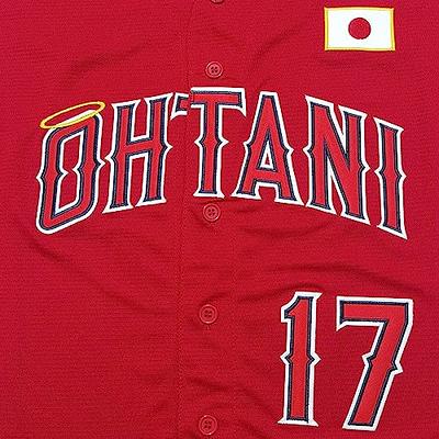  Mens Ohtani Baseball Jersey #17 Shotime Clothing Samurai Japan  Short Sleeve Shirts Stitched Black Size S : Clothing, Shoes & Jewelry