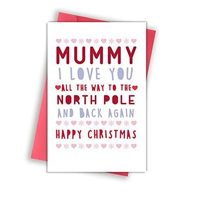  Ogeby Funny Christmas Card with Envelopes, Funny Christmas  Gifts for Mom, Cheeky Christmas Gift ideas for Mommy, Humor Xmas Cards  Gifts from Son Daughter : Everything Else