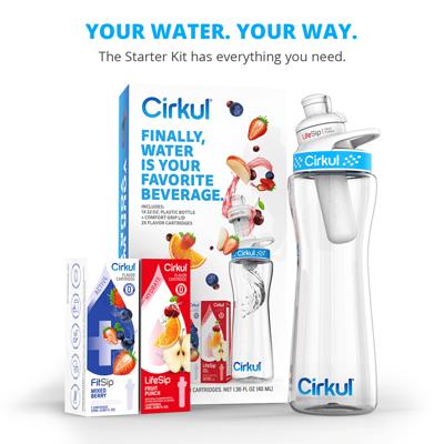 Cirkul 22oz Plastic Water Bottle Starter Kit with Blue Lid and 2 Flavor  Cartridges (Fruit Punch & Mixed Berry) - Yahoo Shopping