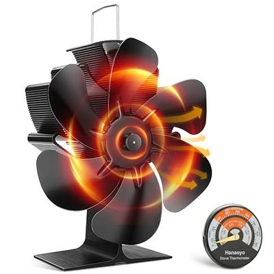Wood Stove Fan, Fireplace Fan for Wood Burning Stove, Heat Powered