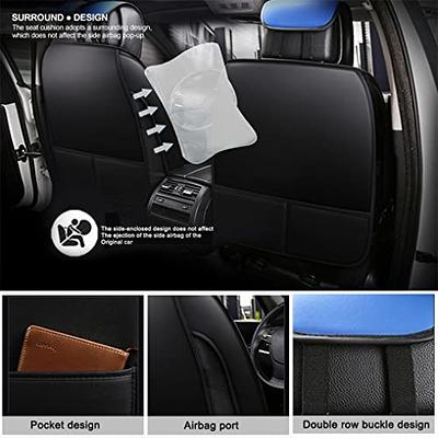 Full Surround Car Front Single Seat Protection Cover Cushion PU Leather  Non-slip