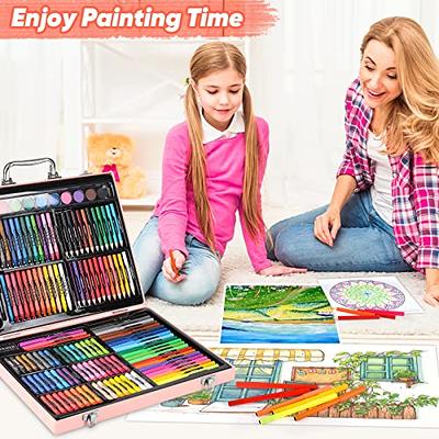 Portable Drawing Painting Coloring Art Set Supplies Kit, Gifts for Girls  Teens