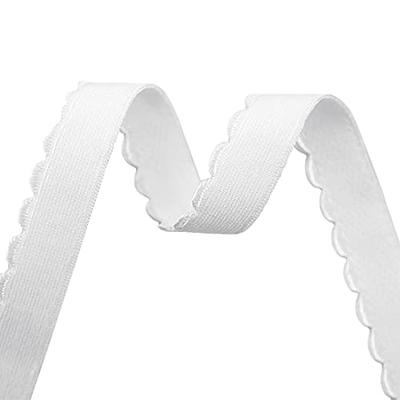 5/8 Bra Strap Elastic: White (Satin Finish) from