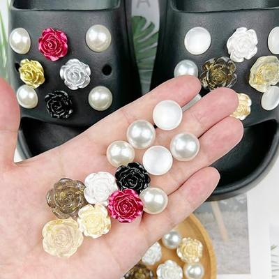 Beautiful Rose Flower Shoe Charms For Crocs(20Pcs) Cute White Rose Pearl Croc  Charms Clog Pins Accessories Decorations For Women Girls - Yahoo Shopping