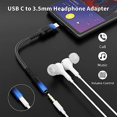 USB C Aux Cable (2 Pack),Type C Male to 3.5mm Male Jack Adapter,Extension  Audio Cord for Car Stereo,Speaker,Headphone Samsung Galaxy S20 Ultra S20+