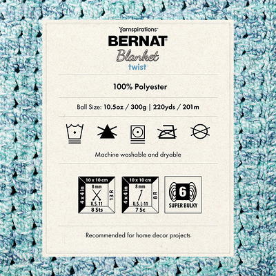 Bernat® Blanket™ #6 Super Bulky Polyester Yarn, Weathered Red 10.5oz/300g,  220 Yards (4 Pack)