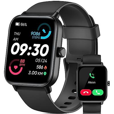 Smart Watch Bluetooth Calling (Answer/Make Call) 42mm Touch Screen for Men Women, 100 Sports Modes Fitness Tracker with Heart Rate Monitor Blood