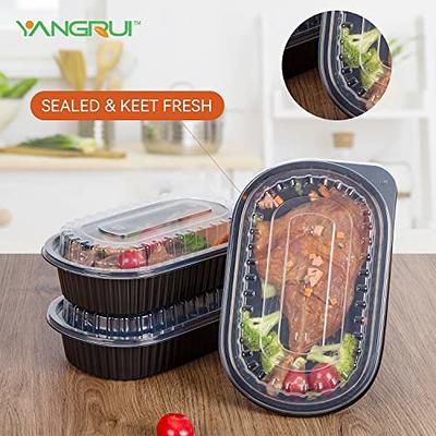 YANGRUI Take Out Containers, Shrink Wrap 45 Pack 26 oz Reusable