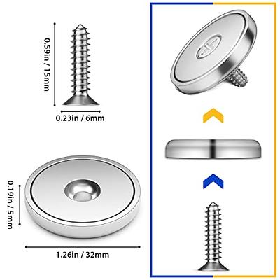 Pack of 8 Neodymium Magnet Cup 100 LBS Pull Force Rare Earth