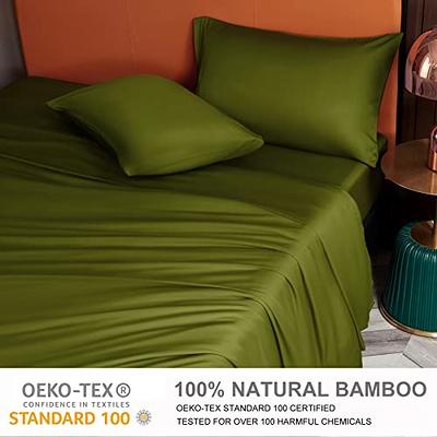 Dty Bedding Luxuriously Soft Viscose from 100% Organic Bamboo 4-Piece Sheet Set, Oeko-Tex Certified - Queen, Pale Rose