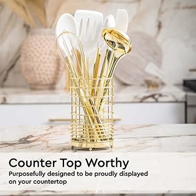 White and Gold Kitchen Tool Set