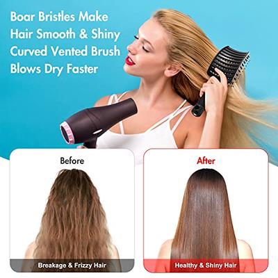 Hair Brush, Boar Bristle Hair Brushes for Women men Kid,Boar&Nylon Bristle  Brush