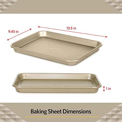 Glad Premium Nonstick Cookie Sheet – Heavy Duty Baking Pan with Raised  Diamond Texture, Small, Gold - Yahoo Shopping