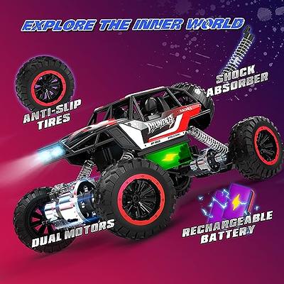 DEERC 1 hibious RC Monster Trucks IPX7 Carro de controle remoto à prova  dágua 4WD Dual Motors Todo o terreno Off Road 2 - Dular