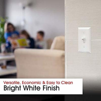 Power Gear Single Wall Plate Cover, 1 Gang, Outlet Covers, Light switch  cover, 2.75” x 4.5”, Screws Included, White, 07174 - Yahoo Shopping