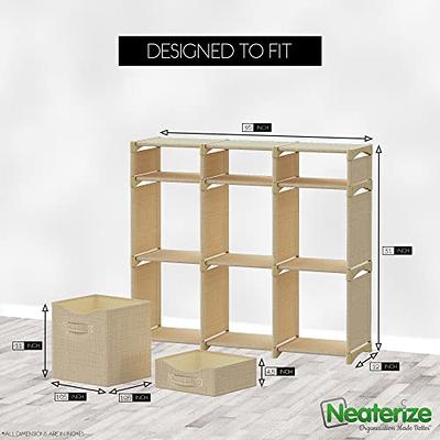 Beige Color Stackable Storage Box/ DIY Modular Cube Storage Cabinet