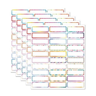 Waterproof Removable Labels - 140 Sheets Name Label Stickers for Baby Kids  School Supplies,Water Bottles,Home Storage Spice Bottles 