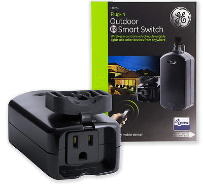 GE CYNC Outdoor Smart Plug Black - Office Depot