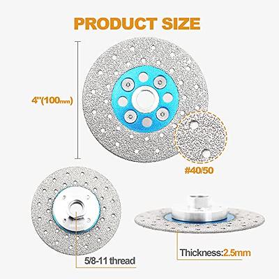 GRIP TIGHT TOOLS 4-1/2 in. Professional Turbo Sandwich Diamond Blade, Cuts  Granite, Marble, Concrete, Stone, Brick and Masonry (3-Pack) - Yahoo  Shopping