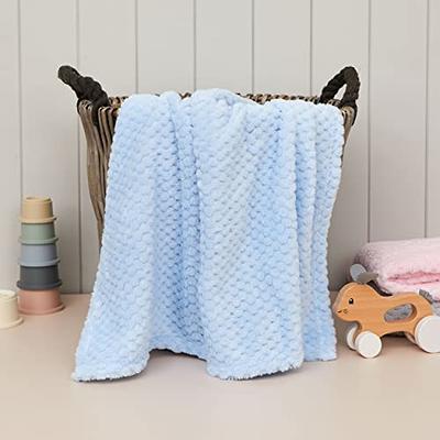 Baby Boy Gift Set New Born Baby Gift Baby Blue Deer Fawn Security Blanket  Soft Fleece, Suitcase Keepsake Box Blanket Booties & Baby Gift Basket –