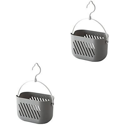 Plastic Hanging Shower Basket With Hook For Bathroom Kitchen