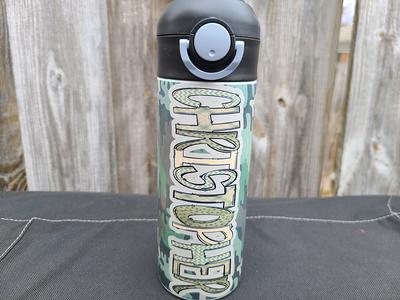 Kids Christmas Water Bottle Holiday Water Bottle Stocking Stuffer Kid's  Water Bottle With Straw Christmas Gift Present Christmas 