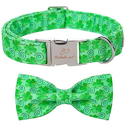 Lionet Paws Boy Dog Collar with Bowtie, Comfortable Adjustable