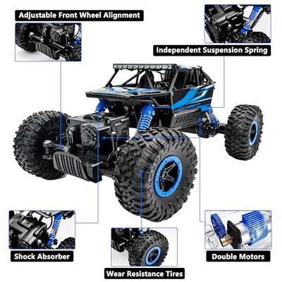 Cheerwing 1:18 Rock Crawler 2.4Ghz Remote Control Car 4WD Off Road RC  Monster Truck 2 Battery (Blue) - Yahoo Shopping