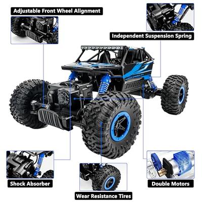 JLB Racing Cheetah 1:10 Scale RC Car Truck, 80+ KM/H High Speed RTR RC  Truck, 2.4GHZ Radio Controlled Electric RC Car, 4WD 4x4 Off Road Monster  Truck