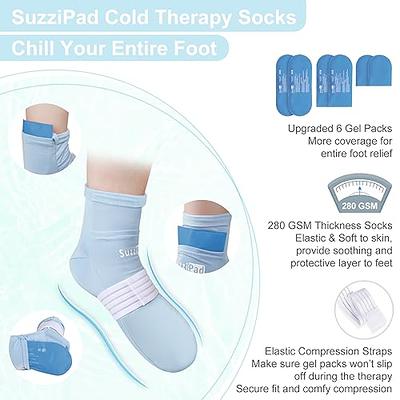  SuzziPad Cold Therapy Socks & Hand Ice Pack Cold