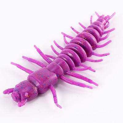 Dr.Fish 8 Pack Hellgrammite Plastic Soft Worm Lure Bait 3 Soft Plastic  Fishing Lures Grub Crappie Panfish Bluegill Trout Walleye Durable Artificial  Fishing Lure for Bass Fishing Light Purple - Yahoo Shopping