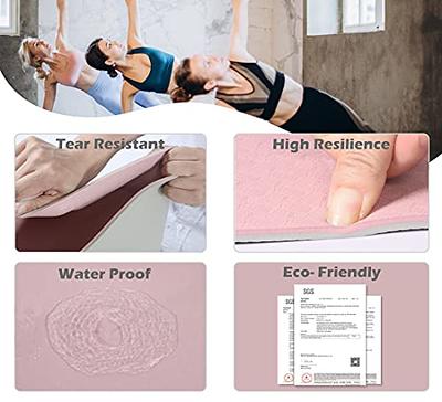 Non Slip, Pilates Fitness Mats, Eco Friendly, Anti-Tear 1/4 Thick Yoga Mats  For Women, Exercise Mats For Home Workout