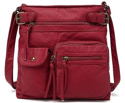 Telena Crossbody Purses for Women Medium PU Leather Shoulder Bag with Multi  Pocket for Women