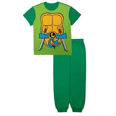 Nickelodeon Adult Teenage Mutant Ninja Turtles Family Sleep 2-Piece  Snug-fit Cotton Pajamas Set