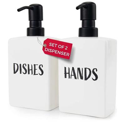  Dish Soap Dispenser for Kitchen Sink: Newest 2-in-1