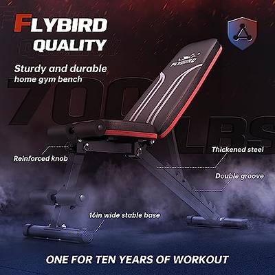 FLYBIRD Adjustable Weight Bench Workout Bench for Home Gym, 15 Degree  Decline Sit-Up, Sturdy Durable Folding Weight Bench for Years of Workout  -FBGEAR23 - Yahoo Shopping