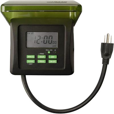 Utilitech 15-Amps 1-Outlet Digital Indoor Lighting Timer in the