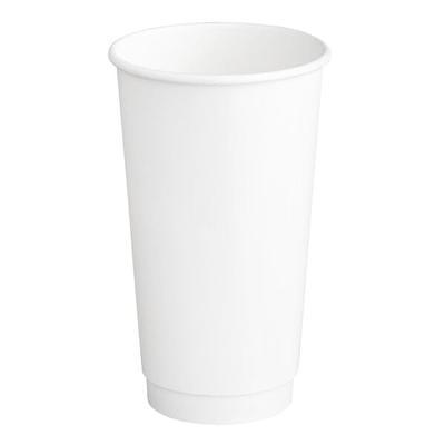 Choice 10 oz. White Smooth Double Wall Paper Hot Cup - 25/Pack